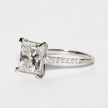 Bague de fiançailles - 18 carats Or blanc - 5.21ct. tw.
