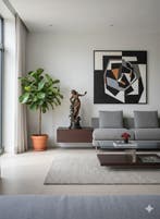 sculptuur, Fauvettes de Roseaux - 78 cm - Brons, Hout, Antiek en Kunst