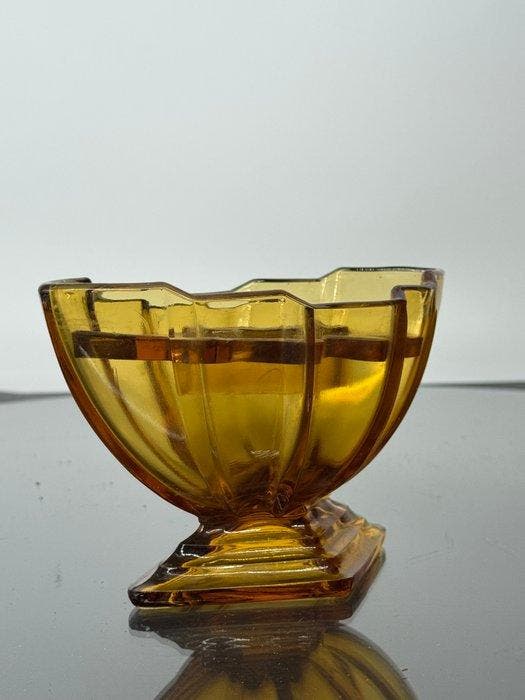 Vaas - Glas - Pique-Fleurs vaas, Antiek en Kunst, Kunst | Designobjecten