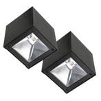 Buitenverlichting zonne-energie Set 2 stuks LED Solar Cube w, Verzenden, Nieuw