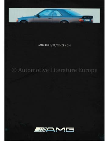 1991 MERCEDES BENZ E KLASSE PROGRAMMA AMG BROCHURE ENGELS, Nieuw