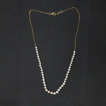 Halsketting - 14 karaat Geel goud - 1.80ct. tw. Diamant, Nieuw