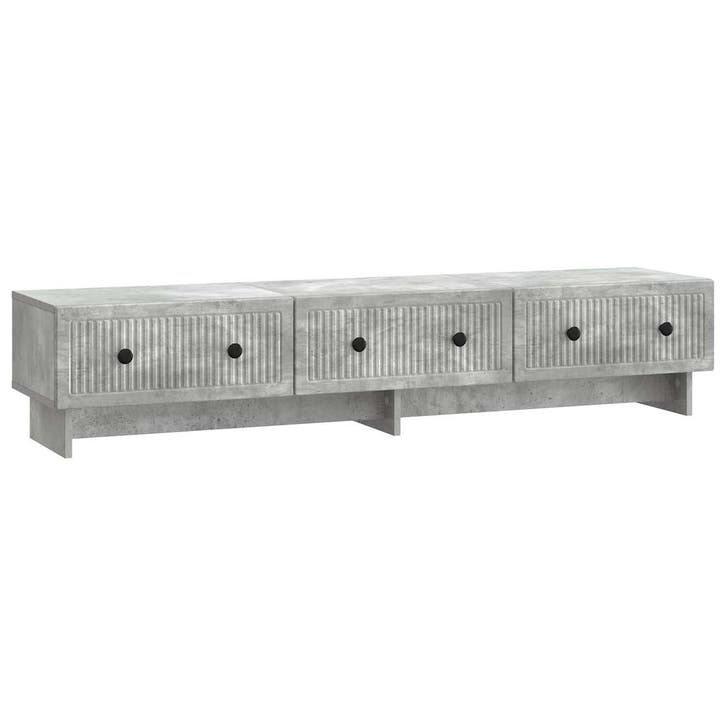 vidaXL TV Kast met lade Betongrijs 147 x 34,5 x 30 cm, Huis en Inrichting, Kasten |Televisiemeubels, Nieuw, Verzenden