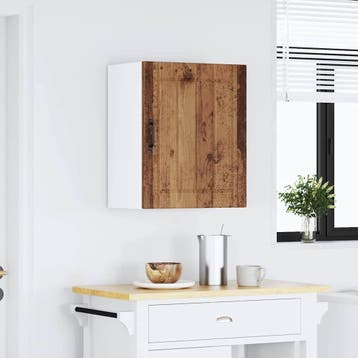 vidaXL Keukenbovenkast Lucca bewerkt hout oud houtkleurig, Verzenden