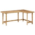 vidaXL Bureau 165x110x75 cm massief mangohout, Verzenden, Nieuw