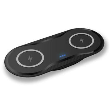 2 in 1 Qi Universele Draadloze Oplader 10W Wireless Charging, Verzenden, Nieuw