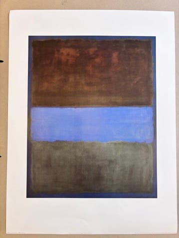 Mark Rothko - N 61 (Brown, Blue, Brown on Blue) / 1953