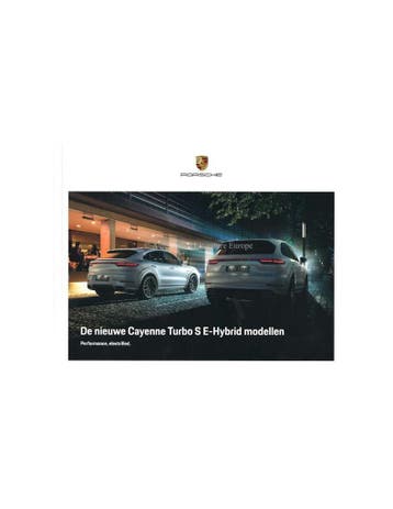2020 PORSCHE CAYENNE TURBO S E-HYBRID HARDCOVER BROCHURE, Nieuw