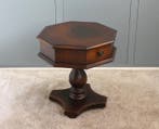 Table dappoint - Support pour plantes vintage avec tiroir -