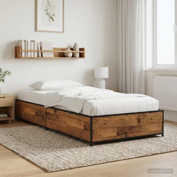 vidaXL Bedframe Oud hout 80 x 200 cm Bewerkt hout, Verzenden, Nieuw