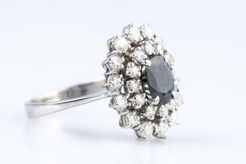 Ring - 18 karaat Witgoud - 4.48ct. tw. Diamant (Natuurlijk)