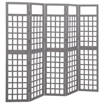 vidaXL Kamerscherm/trellis met 5 panelen 201,5x180 cm, Verzenden, Nieuw