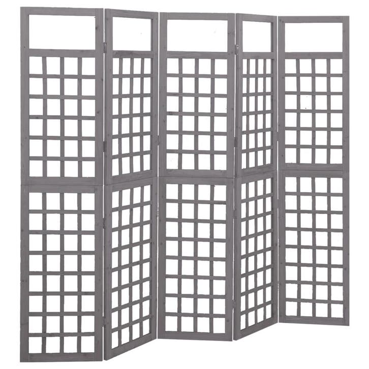 vidaXL Kamerscherm/trellis met 5 panelen 201,5x180 cm, Maison & Meubles, Accessoires pour la Maison | Autre, Envoi