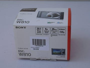 Sony Cybershot DSC W 810 20.1 Megapixels Digitale compact, Nieuw