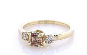 Sans prix de réserve - Bague - 14 carats Or jaune - 0.72ct., Handtassen en Accessoires, Ringen, Nieuw