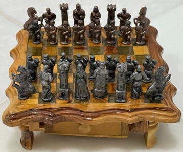 Schaakspel - Ajedrez - Hout