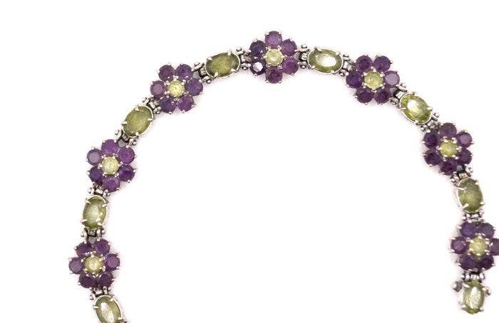 Handmade - Armband - 18 karaat Witgoud - 14.00ct. tw., Handtassen en Accessoires, Armbanden