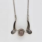 Zonder minimumprijs - Halsketting Zilver Carneool