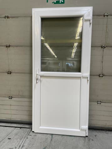 PVC deuren 98x200 320 Euro prijs incl btw , slot en deurkruk, Doe-het-zelf en Bouw, 75 tot 150 cm, Kunststof, Deurkozijn, Nieuw