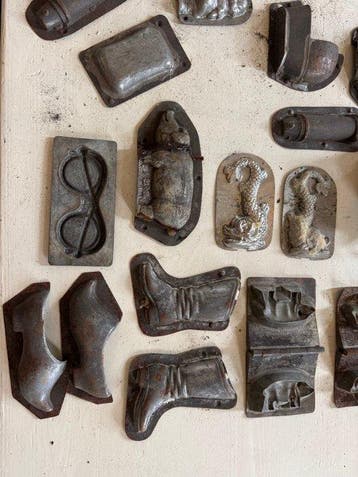 Kookpottenset (40) - Tin, IJzer - Chocolade vormen