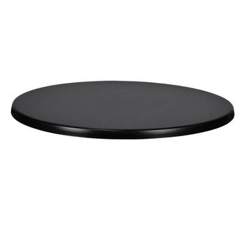 Tafelblad | Zwart | In-/Outdoor | Ø700x30(h)mm Werzalit, Verzenden, Nieuw in verpakking