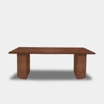 Tafel Boomstam Eikenhout  Half Rond  260x100, Huis en Inrichting, Nieuw