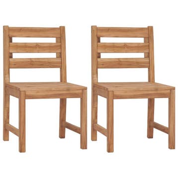 2x Teakhouten stoelen | Tweede kansje, OP = OP!, Jardin & Terrasse, Chaises de jardin, Verzenden