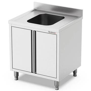 Spoeltafel | 700 LINE | RVS | 1 Spoelbak | Draaideuren |, Verzenden, Nieuw in verpakking