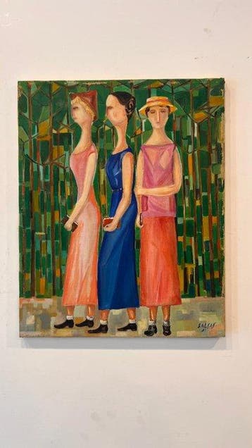 Salvatore Castagna (1912-1988) - Turiste in Pineta