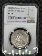 Portugal. Carlos I (1889-1908). 500 Reis 1898 NGC MS63