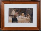 Louis Demailly (1879-1942) - The family dinner, Antiquités & Art, Art | Peinture | Classique