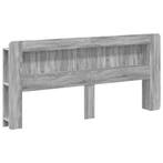 vidaXL Hoofdeinde Kast met opslag Grijs sonoma Geconstrueerd, Verzenden