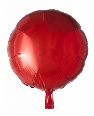 Helium Ballon Rond Rood 46cm leeg, Hobby en Vrije tijd, Feestartikelen, Verzenden, Nieuw