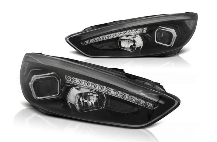 LED koplamp units Black geschikt voor Ford Focus MK3, Auto-onderdelen, Verlichting, Nieuw, Ford, Verzenden