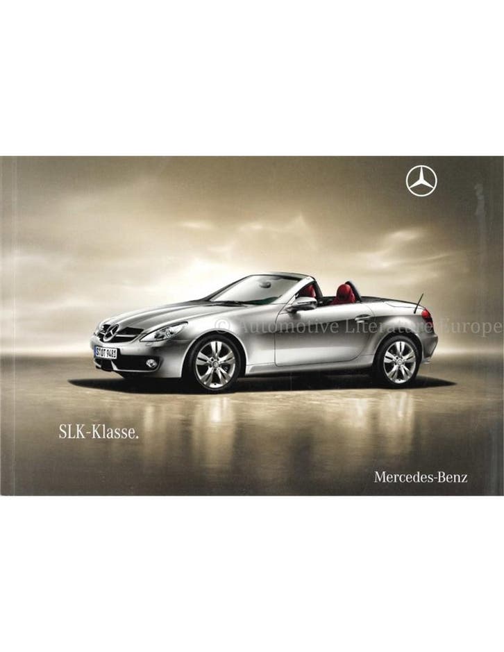 2009 MERCEDES BENZ SLK BROCHURE DUITS, Livres, Autos | Brochures & Magazines