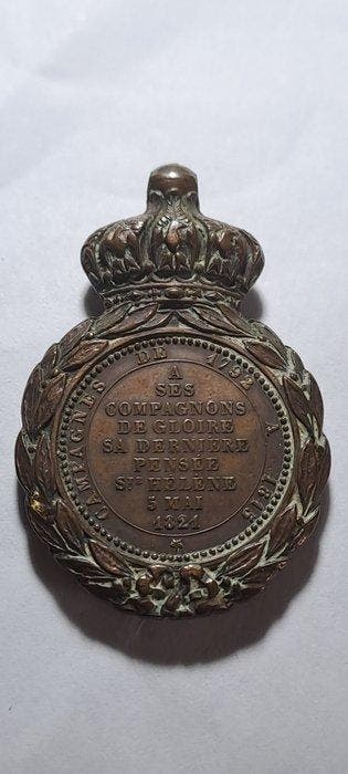 Frankrijk. Medaglia in bronzo Napoleon I. Saint Hélène