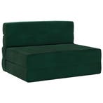 vidaXL Opvouwbare Sofa Bed Matras Donkergroen 70 x 80 x 60, Verzenden, Nieuw