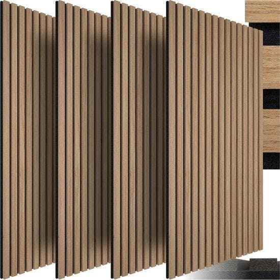 2dekans | tectake® Set van 4 akoestische panelen Sonic Wall, Bricolage & Construction, Bois & Planches, Enlèvement ou Envoi