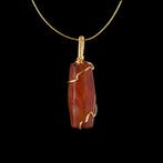 Romain antique Cornaline Pendant, serti à fil (Sans prix de