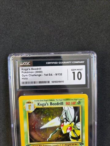 1 Graded card - Kogas Beedrill 9/132 Holo, First edition -