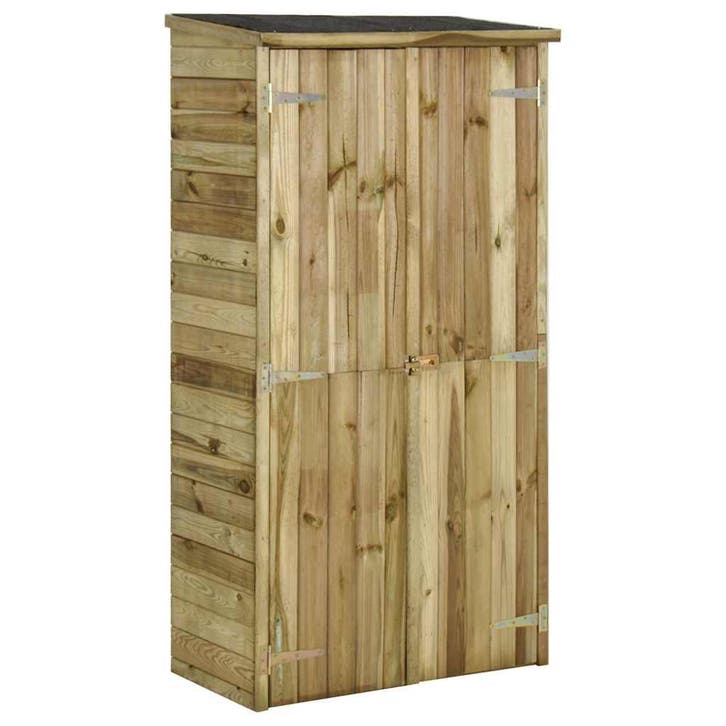 vidaXL Tuinschuur 85x48x177 cm grenenhout, Jardin & Terrasse, Abris de jardin, Envoi