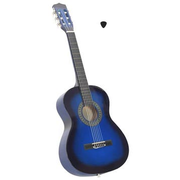 vidaXL Gitaar klassiek beginner en kinderen 3/4 36 blauw, Verzenden, Nieuw