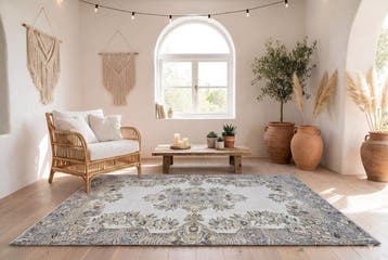 Licht vintage - Vloerkleed - 215 cm - 120 cm - met