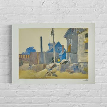 Edward Hopper House on the Shore Lithografie Arches 300gsm
