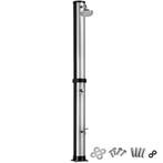 tectake Zonnedouche Orinoco 40 l - zwart/zilver, zonder besc, Doe-het-zelf en Bouw, Verzenden, Nieuw