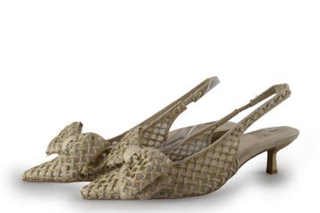 La Strada Slingbacks in maat 38 Beige, Verzenden, Beige, La Strada, Zo goed als nieuw