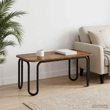 vidaXL Salontafel Oud hout 100 x 50 x 45 cm Bewerkt hout, Verzenden