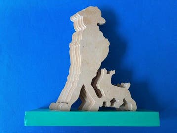 Tintin - Silhouette Trousselier en bois - Tintin au Congo -, Nieuw