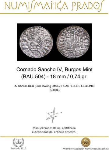 . Koningrijk Castilië en León Sancho IV (1284-1285). Cornado