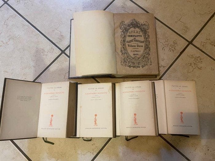 Alessandro Manzoni - Opere complete di A. Manzoni - Tutte le, Antiquités & Art, Antiquités | Livres & Manuscrits